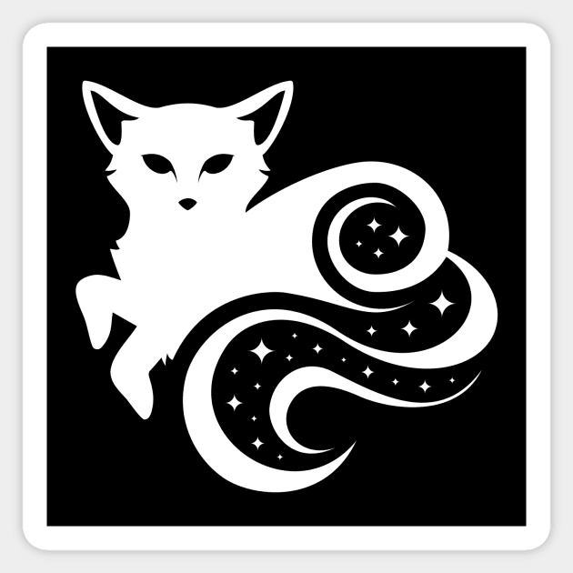 Ethereal Empathy Spirit Fox Sticker by LucentJourneys